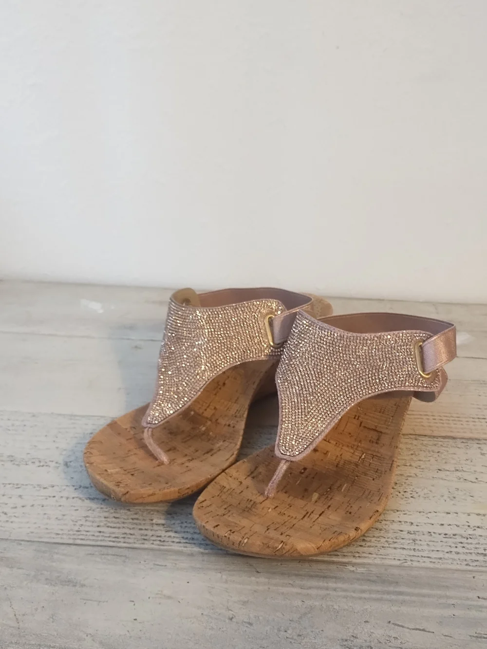 Women's mhite mountain all good wedge sandalsb size 9.5